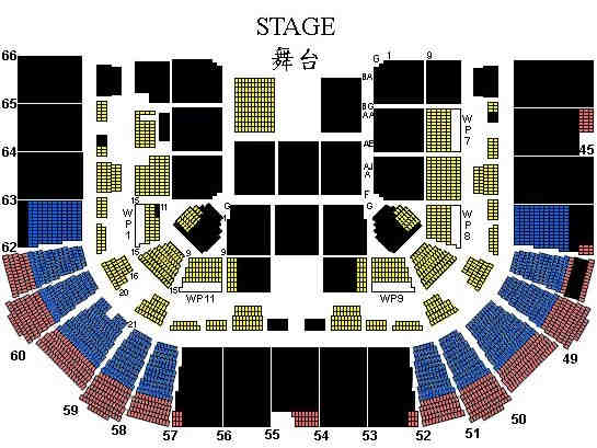 AGA江海迦2024香港演唱会座位图